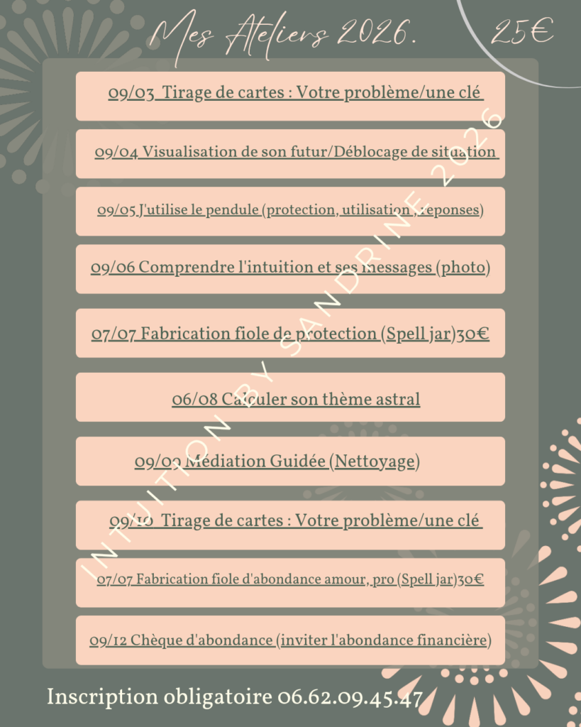 Ateliers découvertes 2026